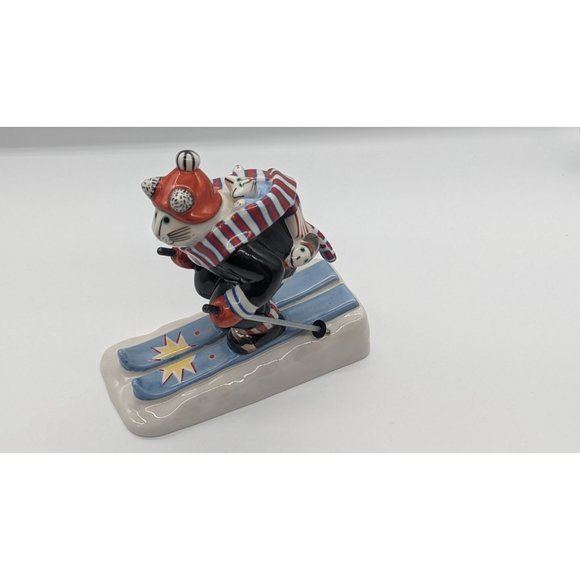 Villeroy and Boch Benedikt and friends Skier by Rosemarie Benedikt Ceramic Cat - Picture 3 of 6